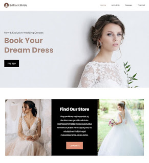 Wedding Dress Shop for Bridals Template