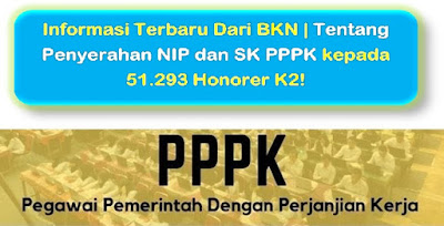 Informasi Terbaru Dari BKN | Penyerahan SK PPPK kepada 51.293 Honorer K2 yang Lulus PPPK tahap I pada Februari 2019!