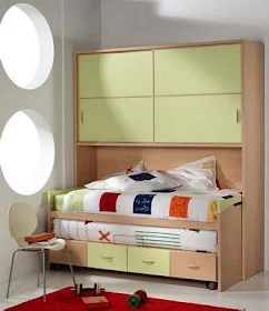 Dormitorio juvenil moderno que ahorra espacio by dormitorios.blogspot.com