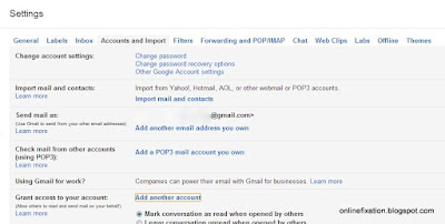 Gmail Screenshot - Accounts and Import Tab