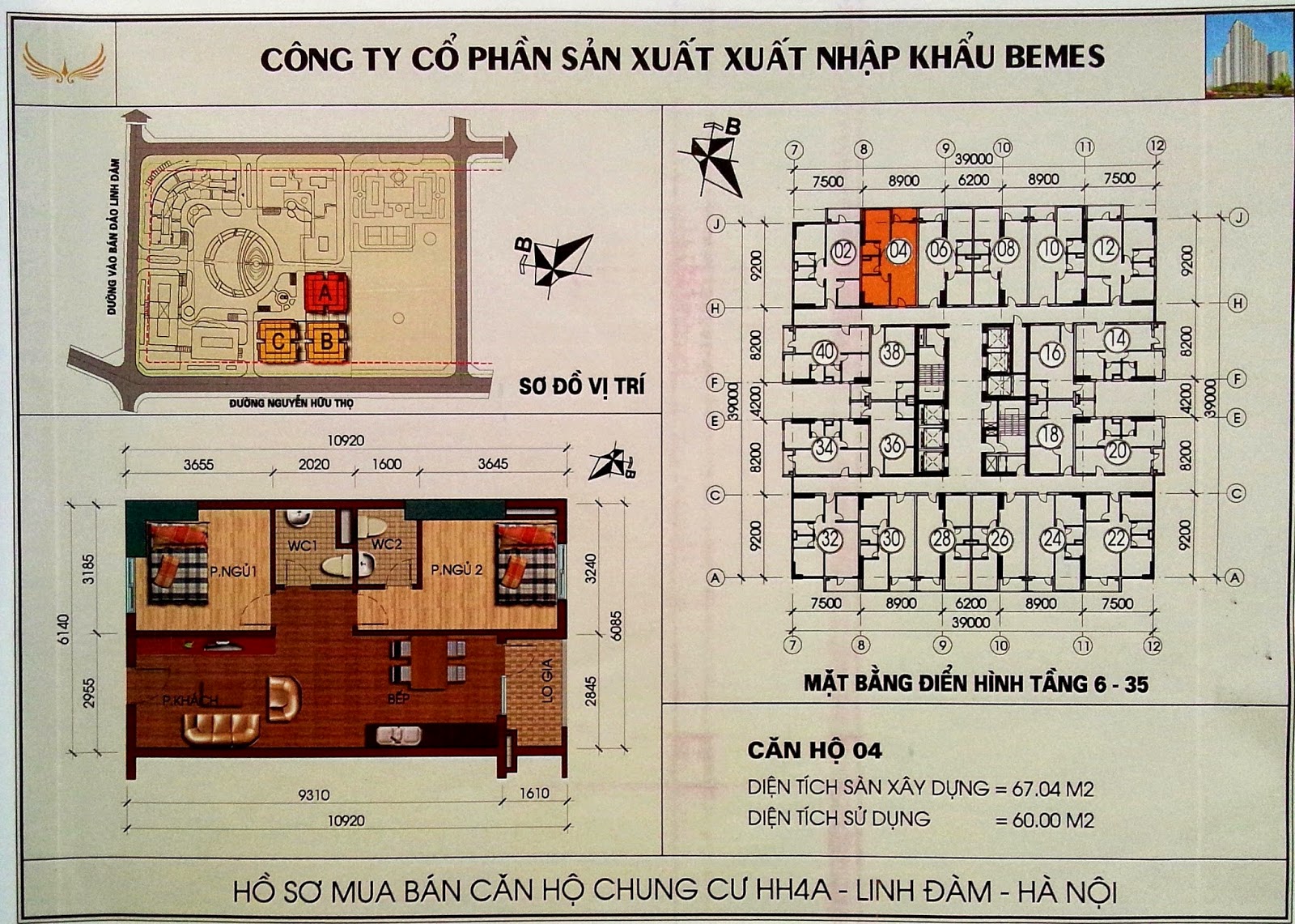 so-do-thiet-ke-chung-cu-hh4a-linh-dam15