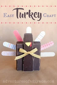 Easy DIY Turkey Craft for Thanksgiving Decor