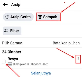 4. Cara Mengembalikan Postingan Facebook Yang Terhapus