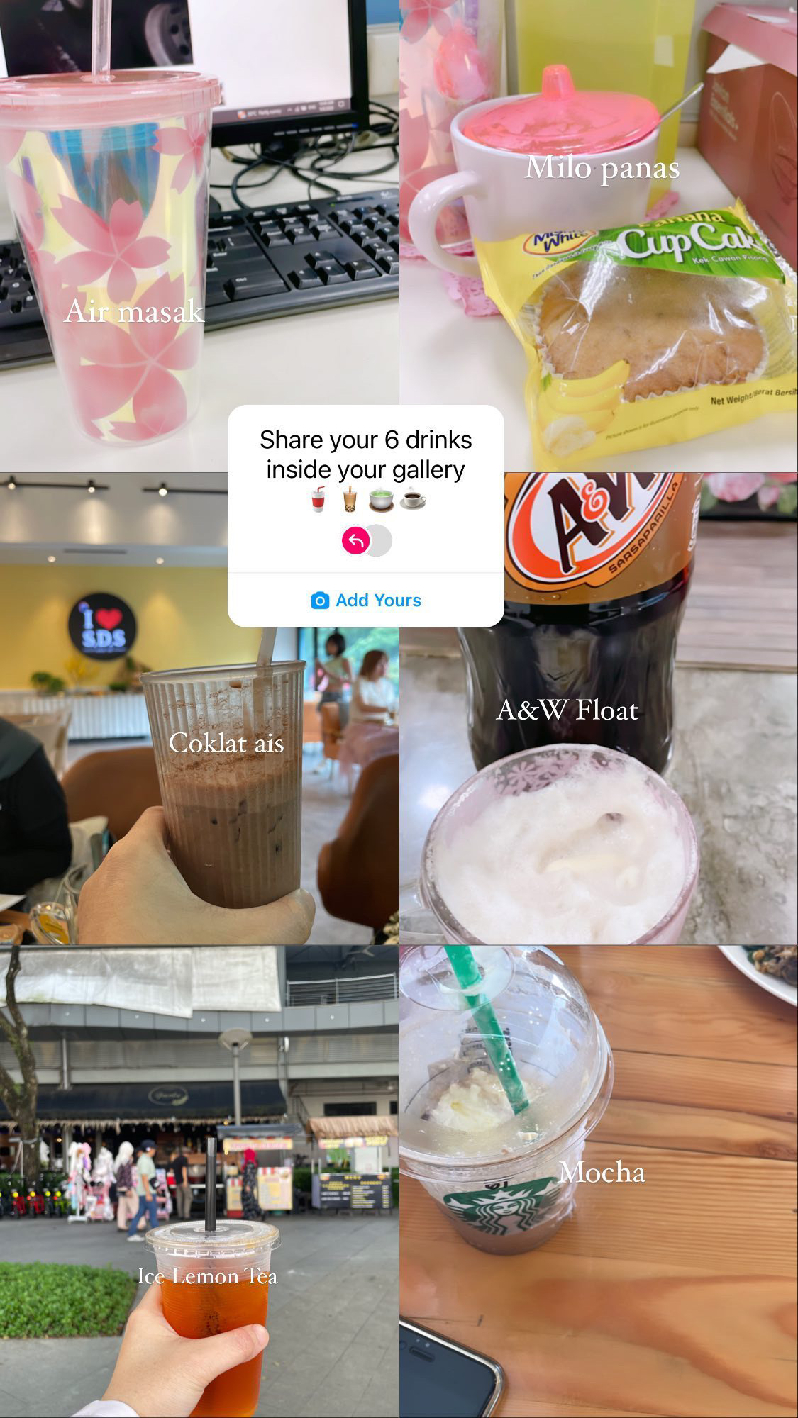 Wordless Wednesday - Share 6 drink inside your gallery