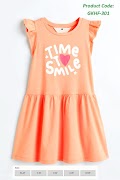 H&M 100% Cotton Girl's Frock (Time to Smile)