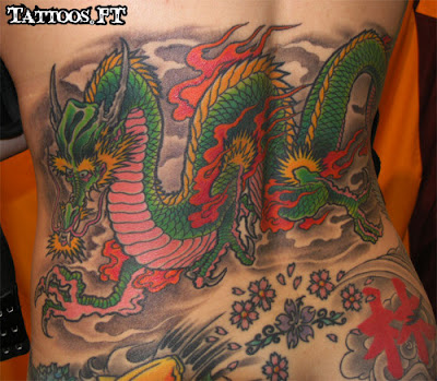 How to Tattoo Dragão verde nas Costas