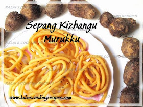 Crispy Taro Butter Murukku | Sepang Kizhangu Vennai Muruku Recipe