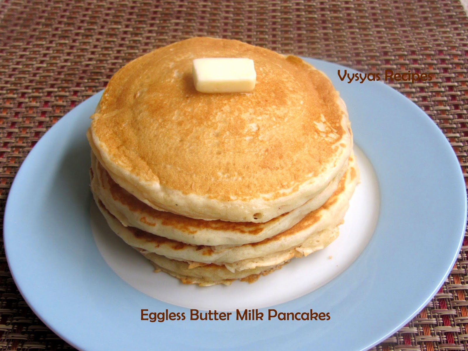 buttermilk spongy eggless pancakes   pancakes  pancakes make eggless easy buttermilk light  how fluffy) ( to