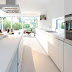 Minimalist Contemporary Stylish White Kitchen Design Ideas 2011