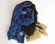 code promo foulard laine gris bleu