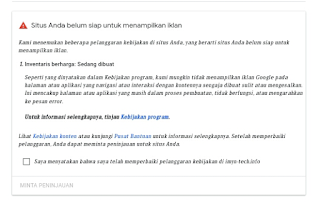 Cara memperbaiki blog yang terkena Inventaris Berharga Sedang dibuat