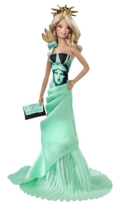 Statue of Liberty Barbie is part of a brand new line Landmark Collection 