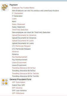 Employee Payments option of DOP Employee Portal