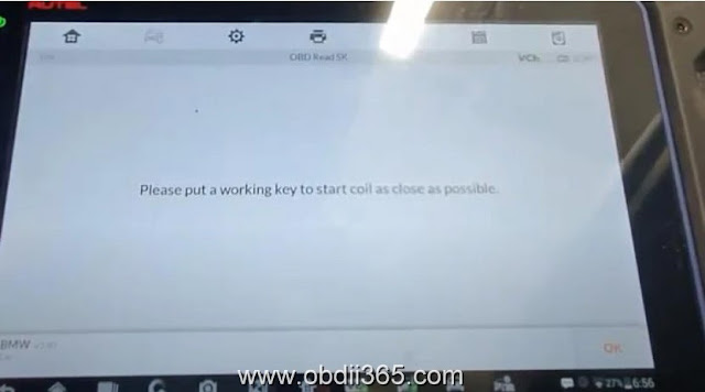 Autel IM608 BMW CAS4 CAS4+ key programming via OBD 10