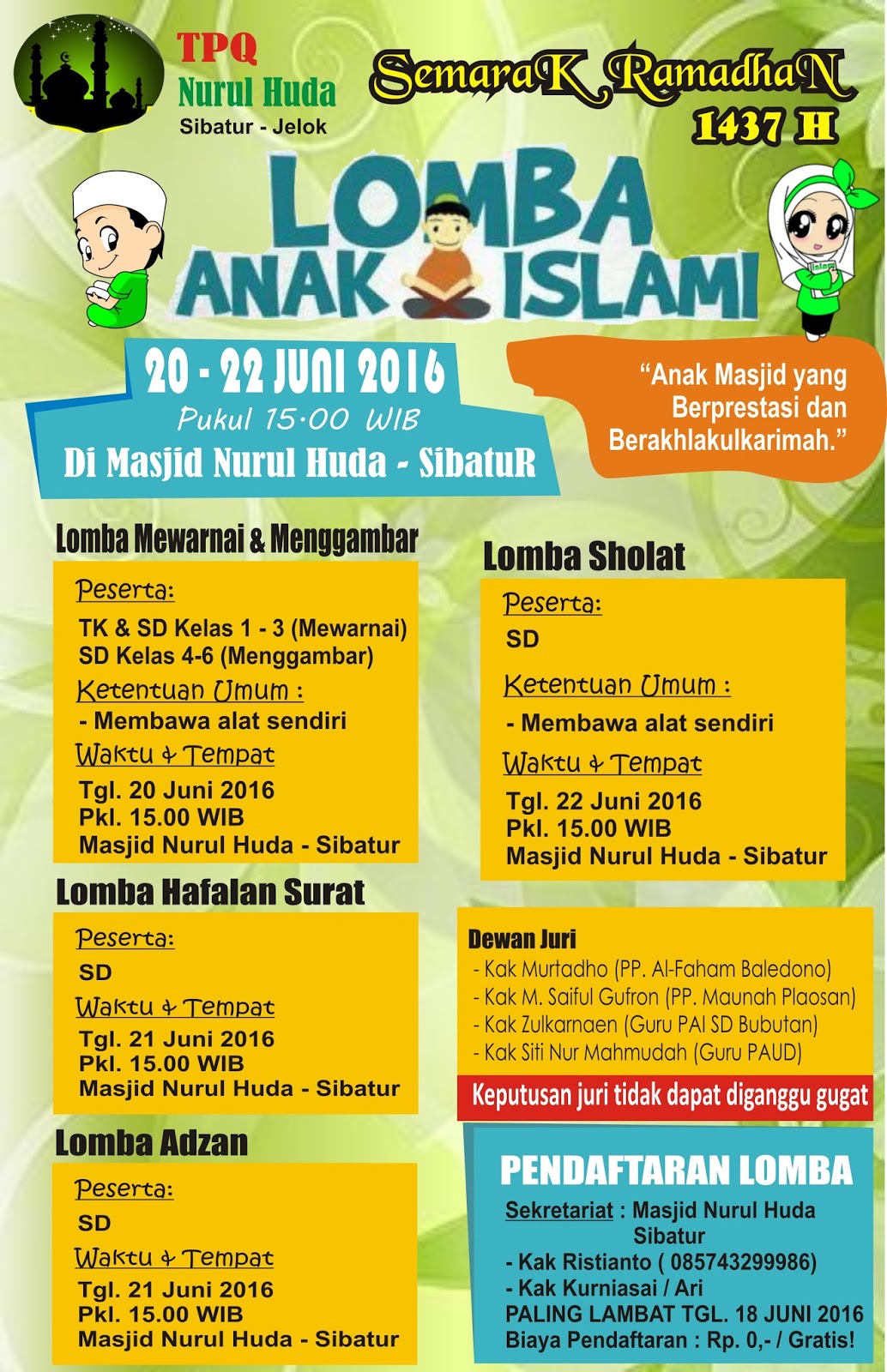 Ristianto sangPujangga Brosur Lomba Kegiatan Ramadhan 