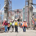 Inspeccionan los avances en la construcción del Puente Gemelo