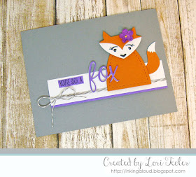 You're Such a Fox card-designed by Lori Tecler/Inking Aloud-stamps and dies from Lil' Inker Designs