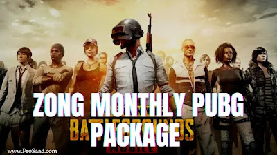 Zong Monthly PUBG Package