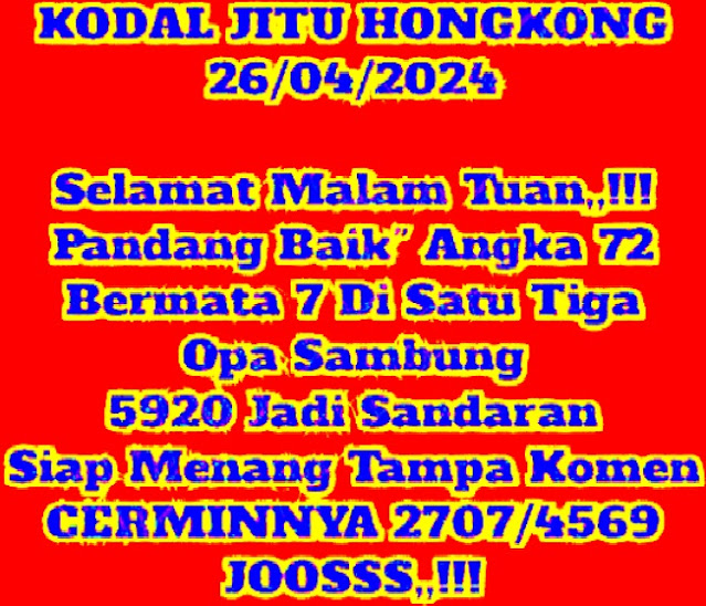 Prediksi Hongkong