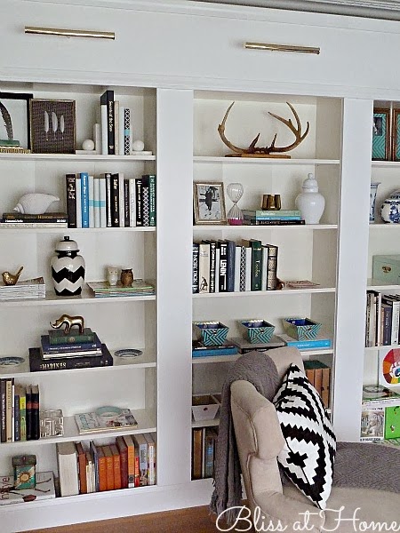 bookcase styling