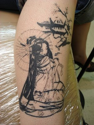 Nice Tattoos Art With Japanese Girl Tattoo Designs Typically Japanese Geisha