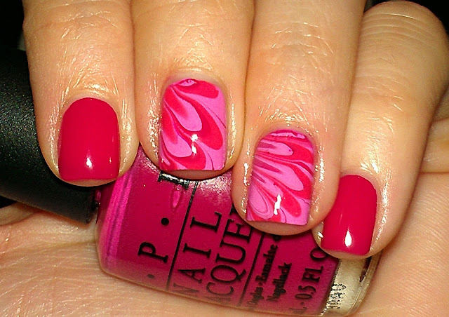 pink water marble