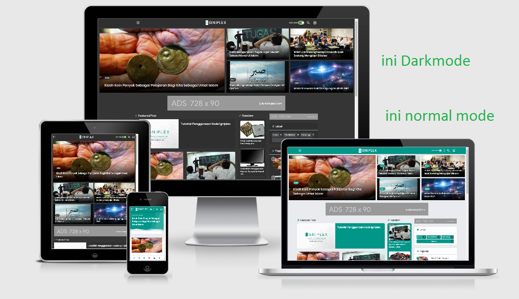 Cara Membuat Darkmode Seperti LinkMagz di Template Igniplex