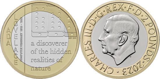 United Kingdom 2 pounds 2023 - Ada Lovelace