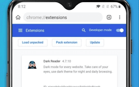 How to use desktop chrome extension in android phone? 