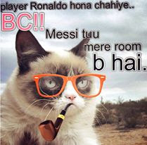 Manhoos Billi Funny Meme