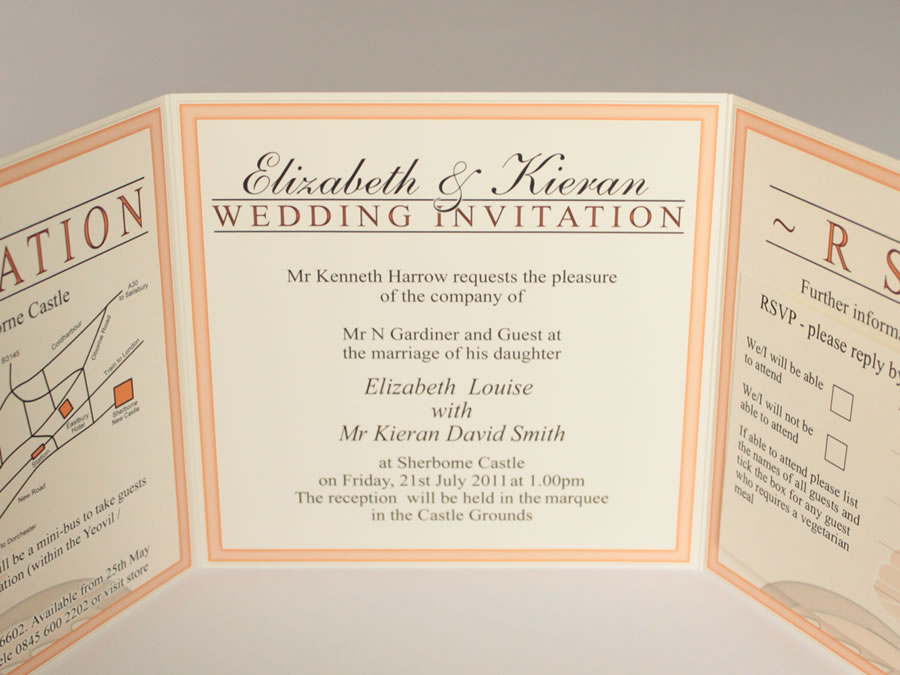 Florence Trifold Wedding Invitations