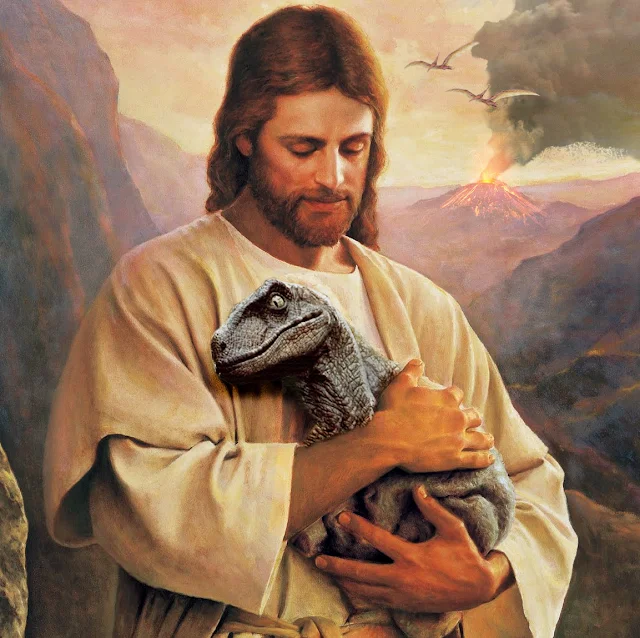 Velociraptor Jesus