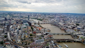 The view across London from The Shard