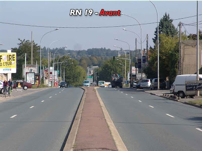 RN19 avant la proposition aménagement Didier GIARD (Elections cantonales de Villecresnes)