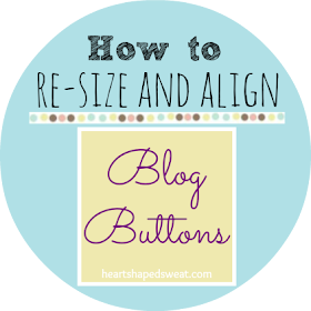 how to resize and align blog button, blog design help