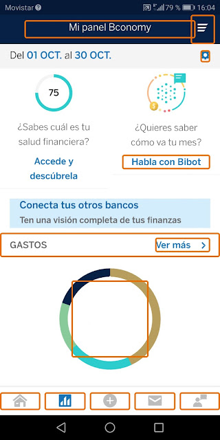 Iconos, grafico y fuente en azul celeste con un tono nada accesible