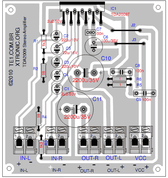  Circuit power amplifier 20w Bridge amplifier for car audio 
