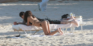 Nicole Richie - Black Bikini, Candids