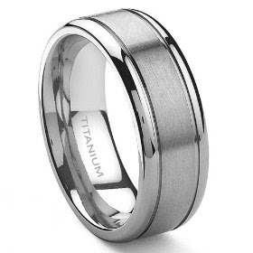 stainless steel wedding ring