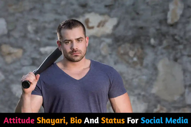 Boys And Girls Attitude Shayari, Bio And Status For Instagram, Facebook And WhatsApp in Hindi.