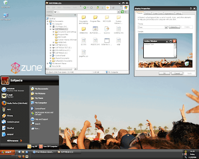 Vista Desktop Themes on Themes Xp   Style Xp For Windows   Vista Theme  Microsoft Zune Desktop