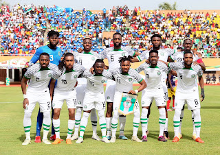 Super Eagles celebrate lone goal victory over Guinea-Bissau in Bissau on Monday 27 March, 2023