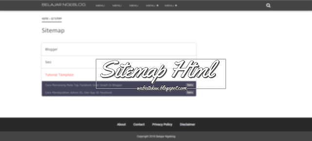  Kumpulan Sitemap Html Untuk Blogger Yang Seo Friendly