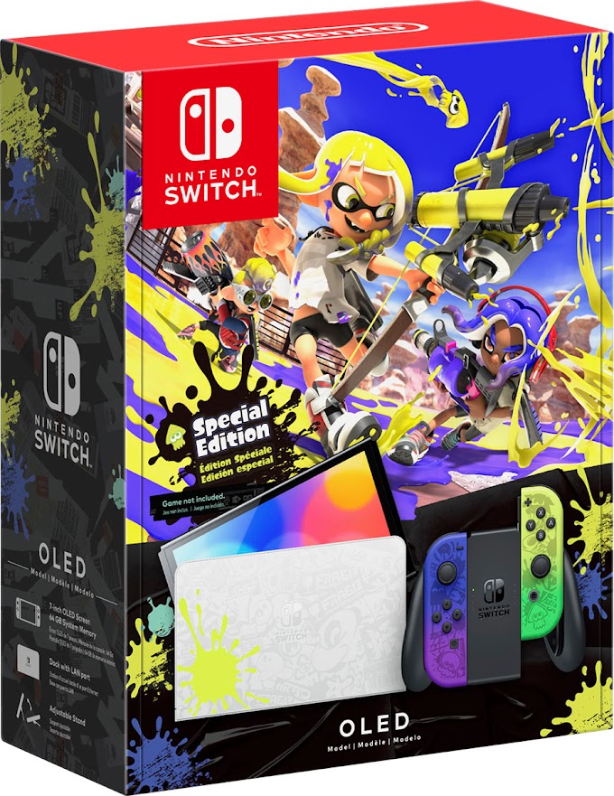 Sorteio Nintendo Switch OLED Splatoon 3 Edition - Beatemups