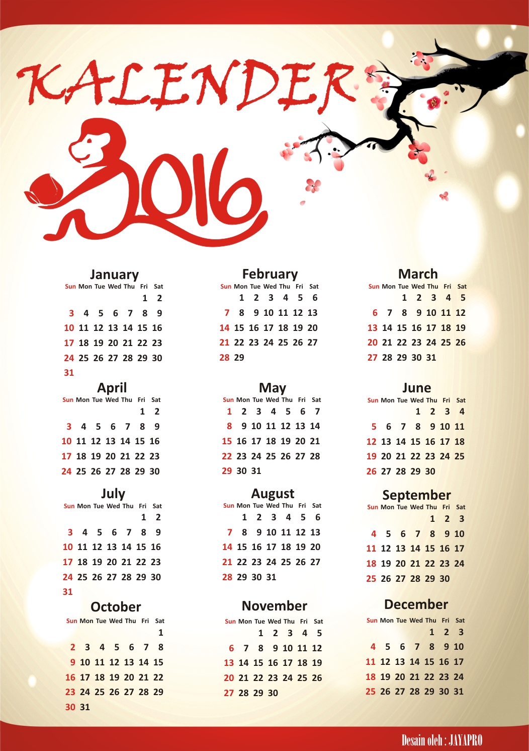 Download kalender 2016 download template kalender 2016 