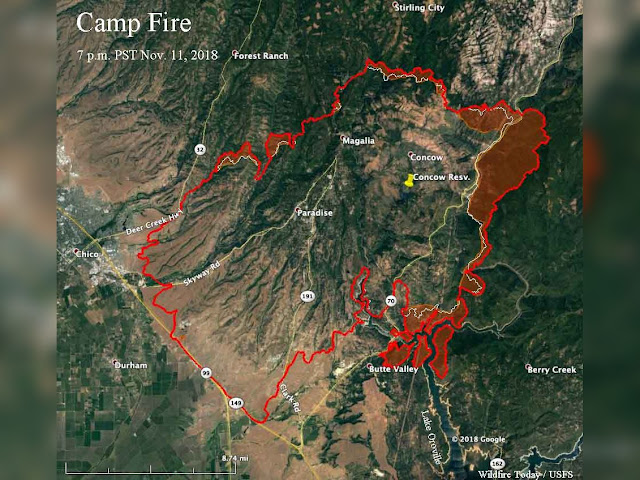 Cal Fire Map Camp Fire