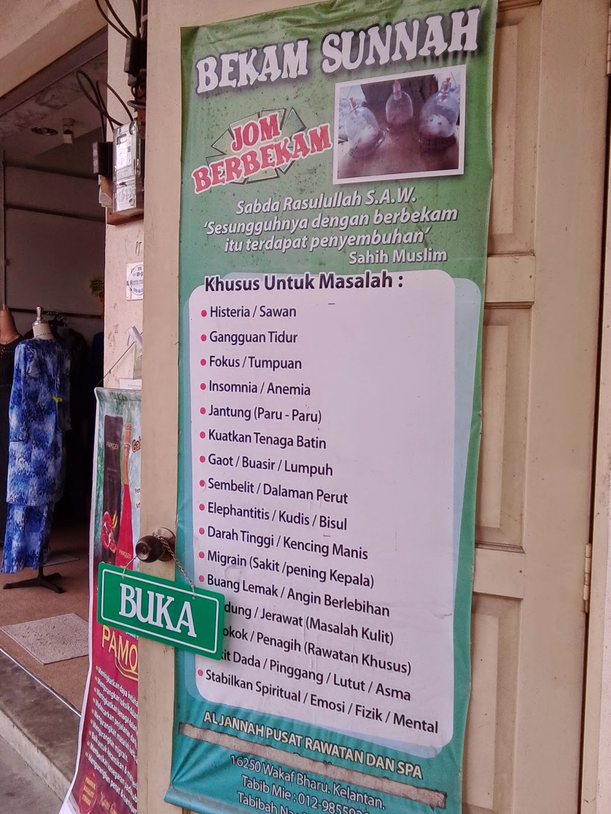 TENTERA BERKUDA: Pusat Rawatan Bekam Al-Jannah