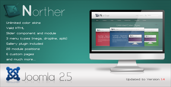 NORTHER - Professional Business Joomla 1.6 Theme - Business Corporate