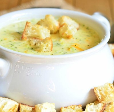 Asiago Broccoli Cheese Soup