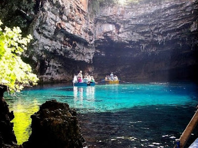 Melissani Lake, cave